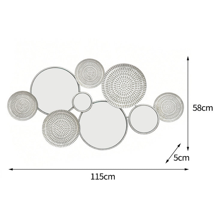 Chic Interconnected Circular Mirror Ensemble Bowlift