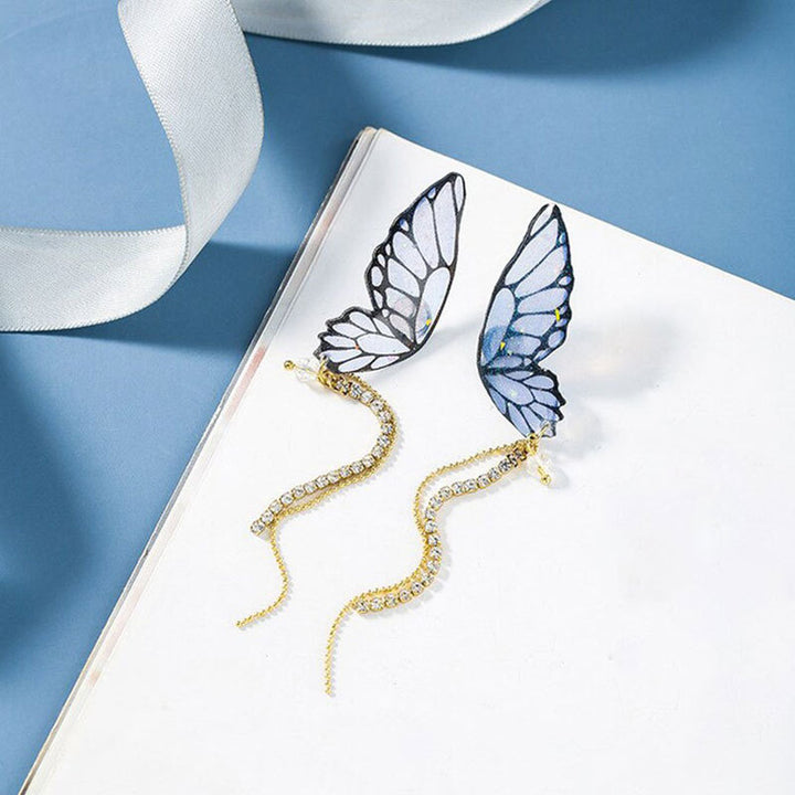 Artistic Butterfly-Inspired Dangle Earrings Bowlift