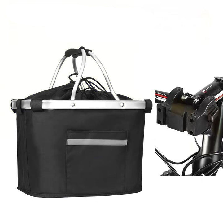 collapsible insulated front bike basket with quick-release mounting and waterproof liner Bowlift