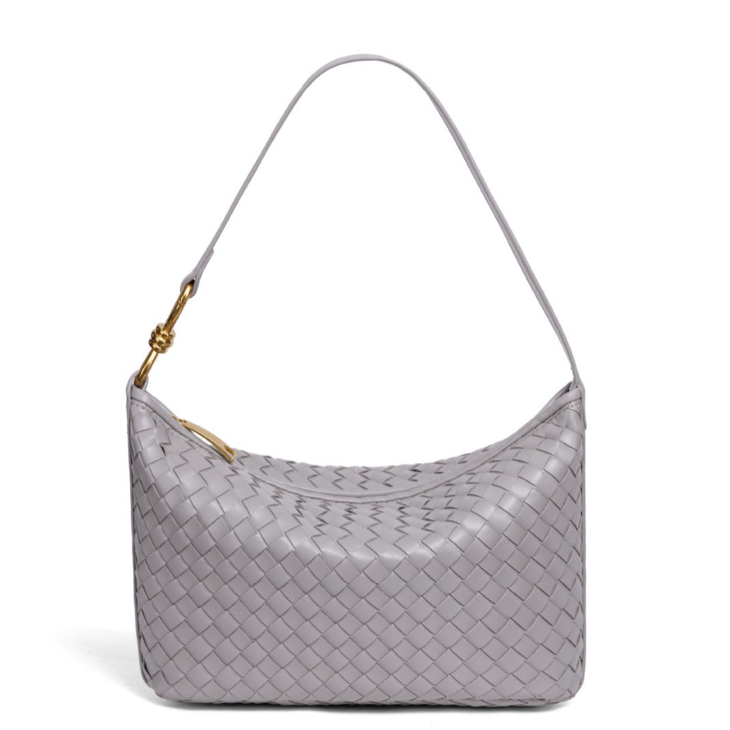 Woven Leather Hobo Bag Bowlift