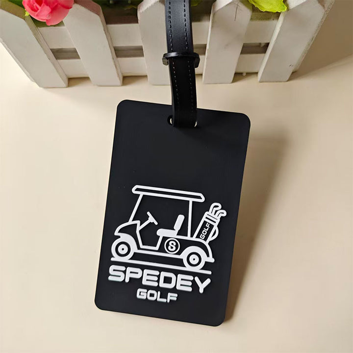 Unisex Luggage Tag with Original Golf Theme Bowlift