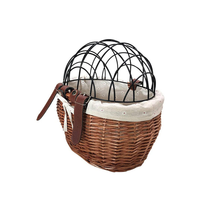 Vintage Style Woven Bike Basket Bowlift
