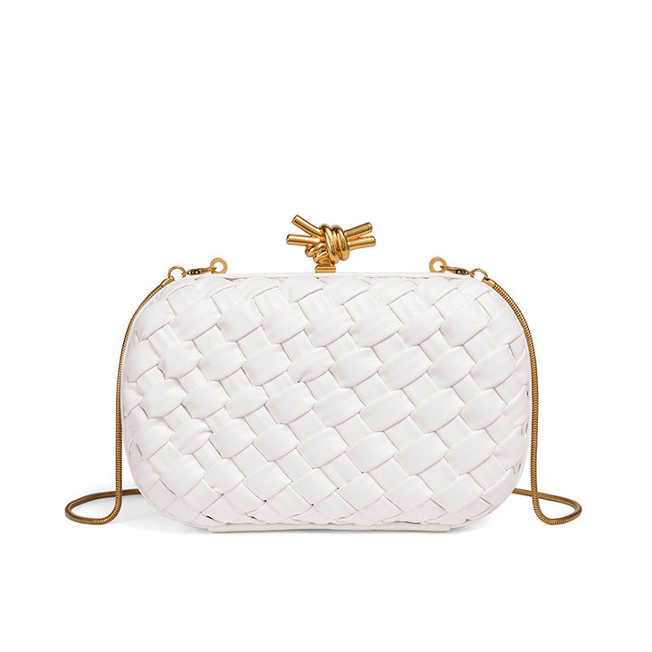 Elegant Woven Evening Clutch Bowlift