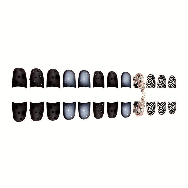 Stylish Press-On Nail Art Set Bowlift