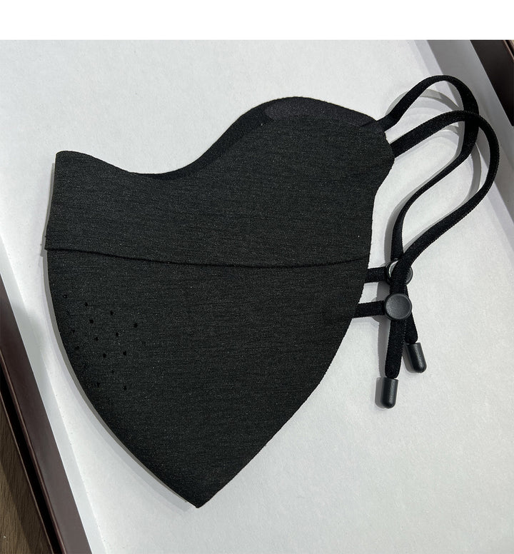 Contoured Breathable Fabric Face Mask with Adjustable Ear Cords Bowlift
