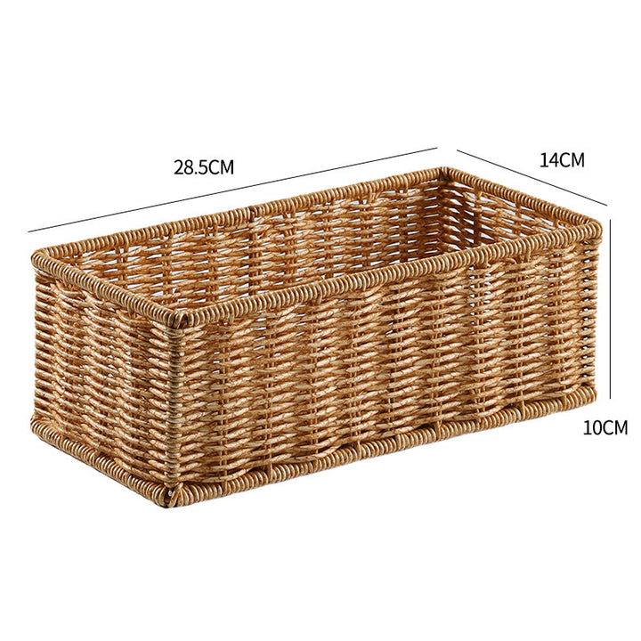 Rectangular Woven Storage Basket Bowlift