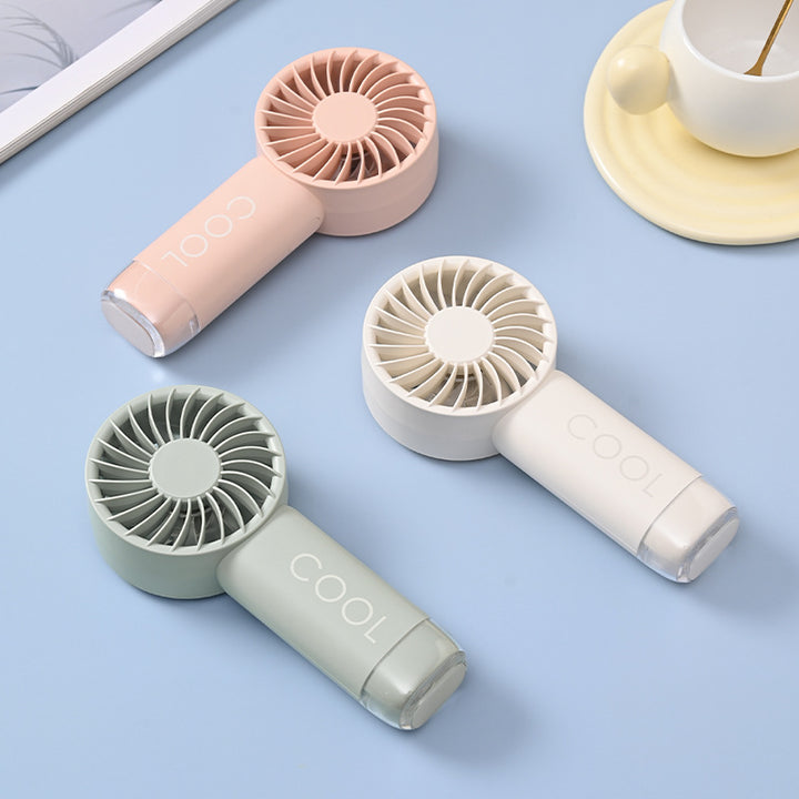 Unisex mini portable hand fan with rechargeable battery and quiet motor Bowlift