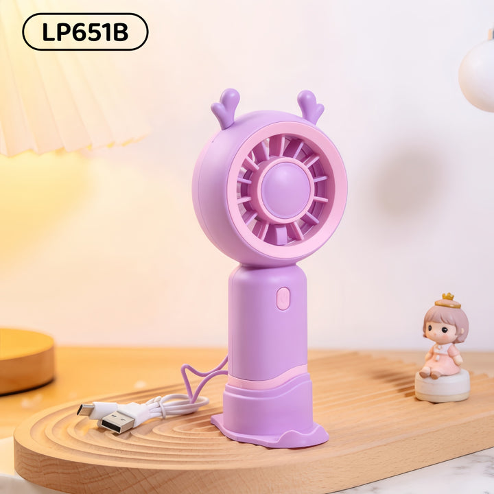 Women's portable USB handheld fan with cute cat design Bowlift