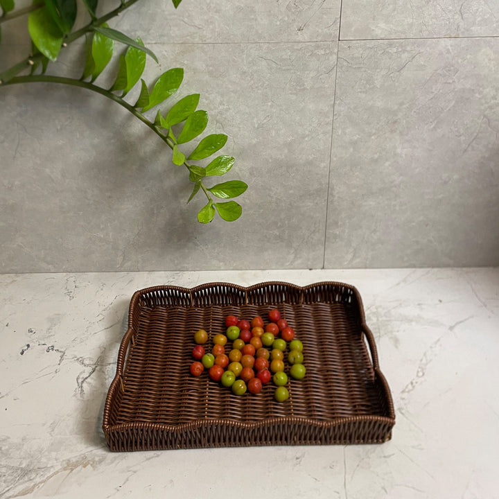Decorative Woven Storage Tray Bowlift