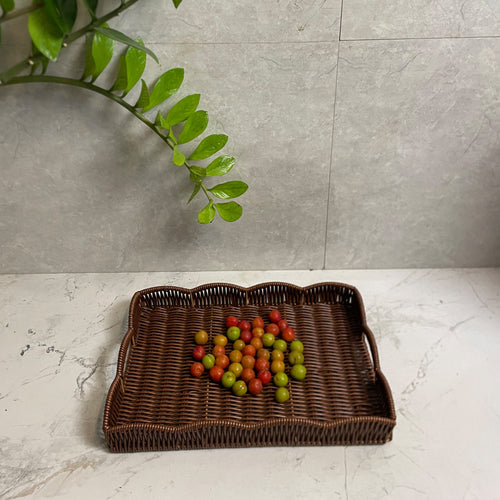 Decorative Woven Storage Tray Bowlift