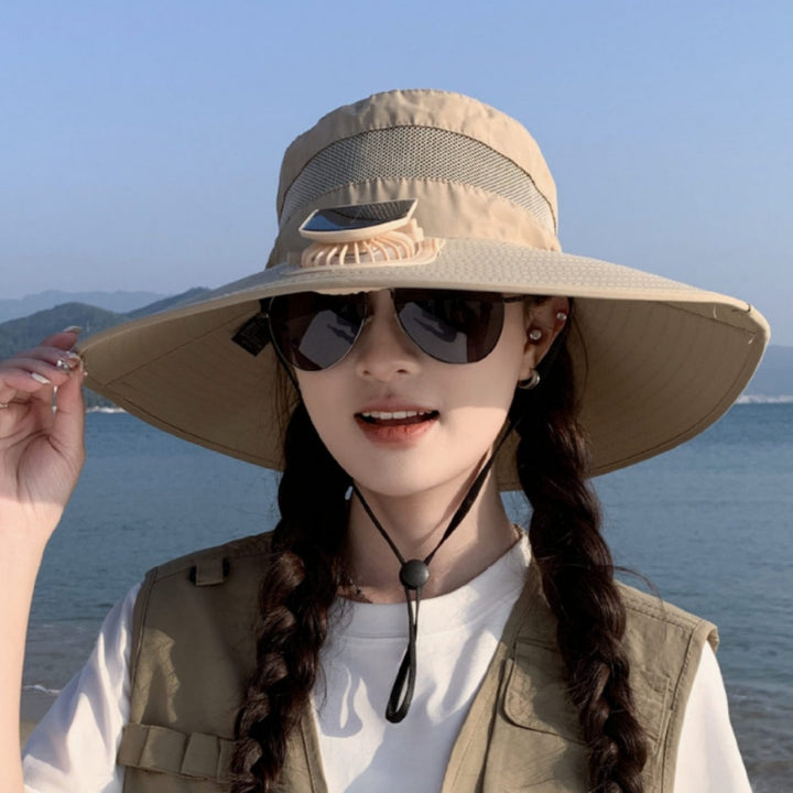 tactical fishing hat with wide brim, mesh ventilation and adjustable chin strap Bowlift