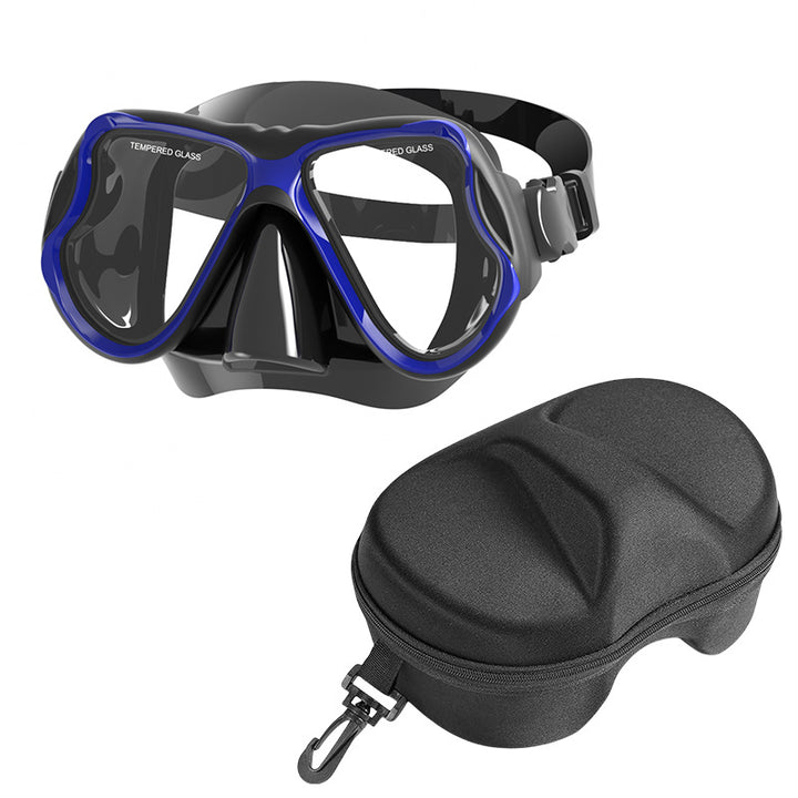 Diving mask with wide field of vision and comfortable wearing comfort Bowlift