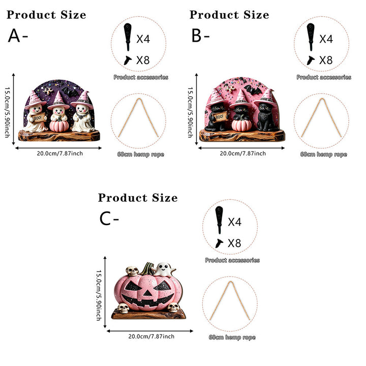 Halloween decorative figure with witch motifs Bowlift
