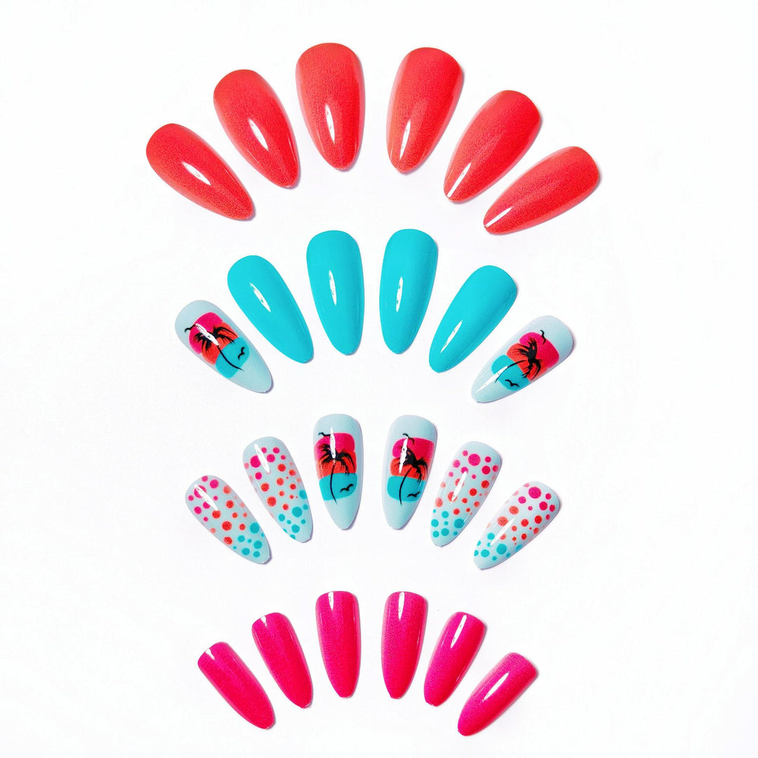 Tropical Island-Inspired Nail Art Bowlift