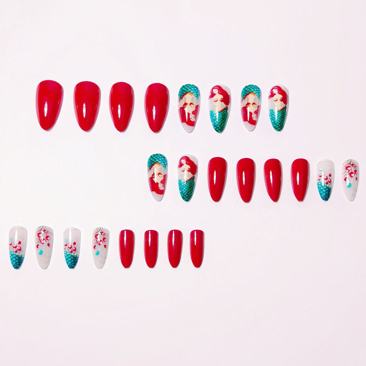 Mermaid Theme Decorative Nail Art Bowlift