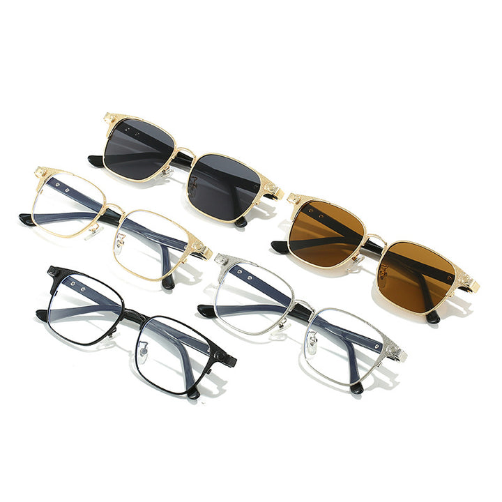 Women's fashionable corrective glasses with filigree metal frame Bowlift