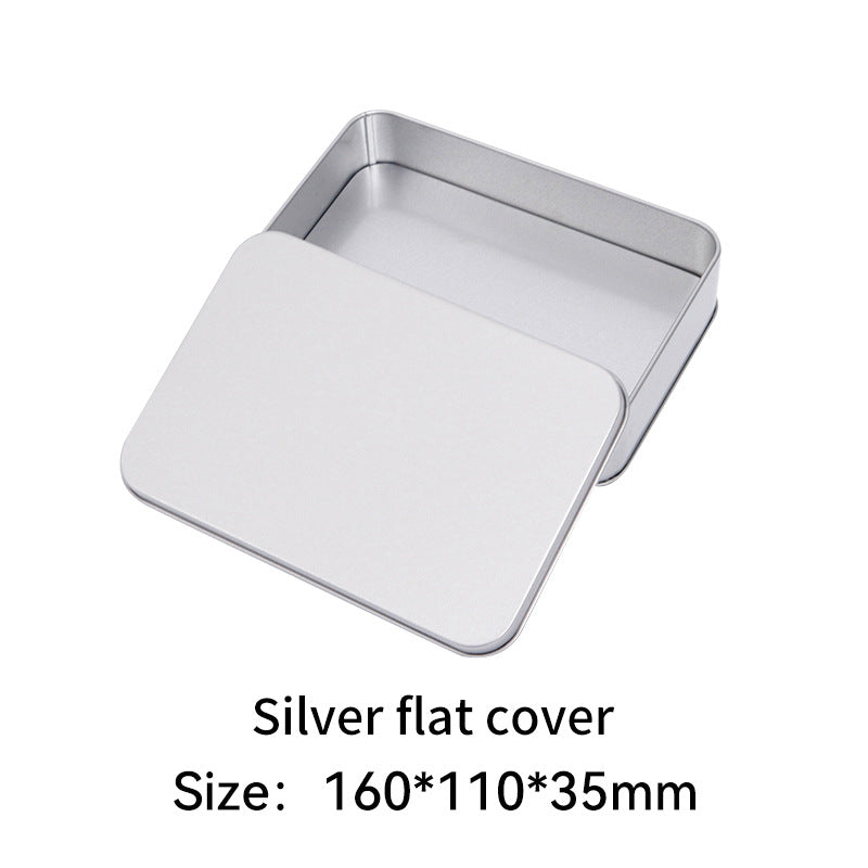 Rectangular metal storage tin with clear display window lid Bowlift