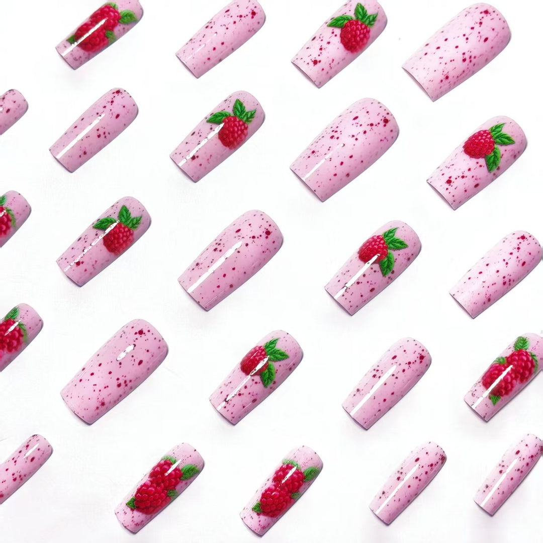 3D Raspberry Nail Art Bowlift