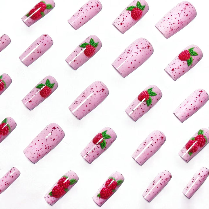 3D Raspberry Nail Art Bowlift