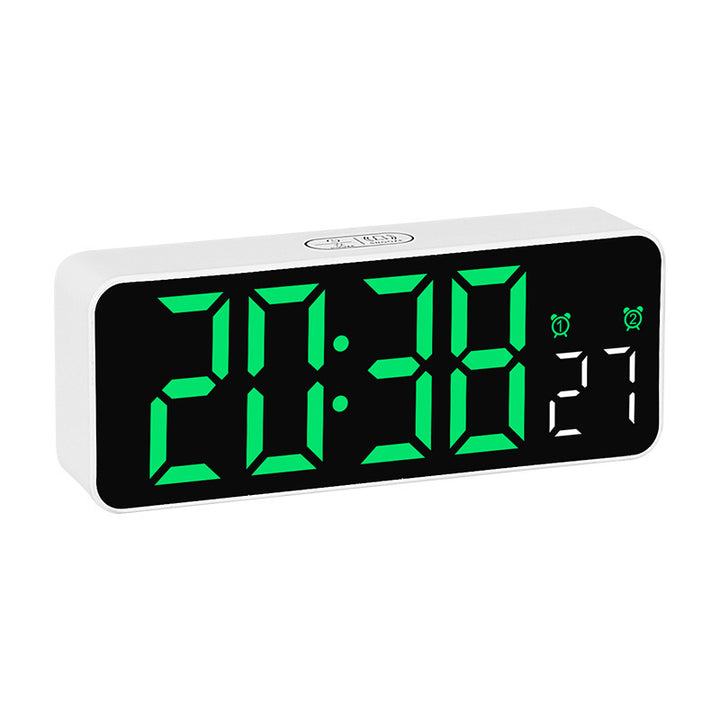 Digital Alarm Clock with Large LED Display and Dual Alarm Function Bowlift