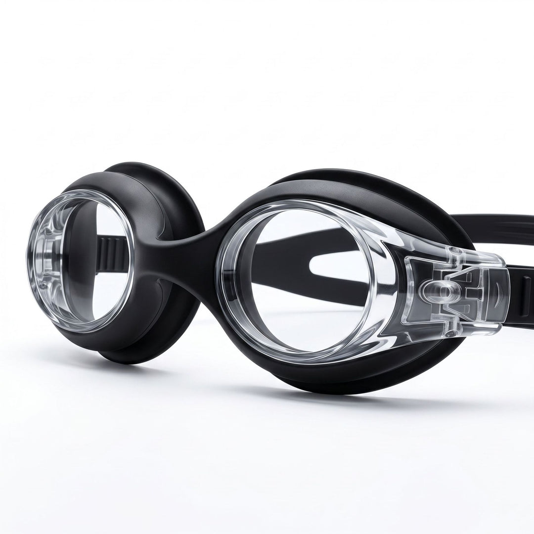 Swim goggles with adjustable nose bridge and anti-fog technology Bowlift