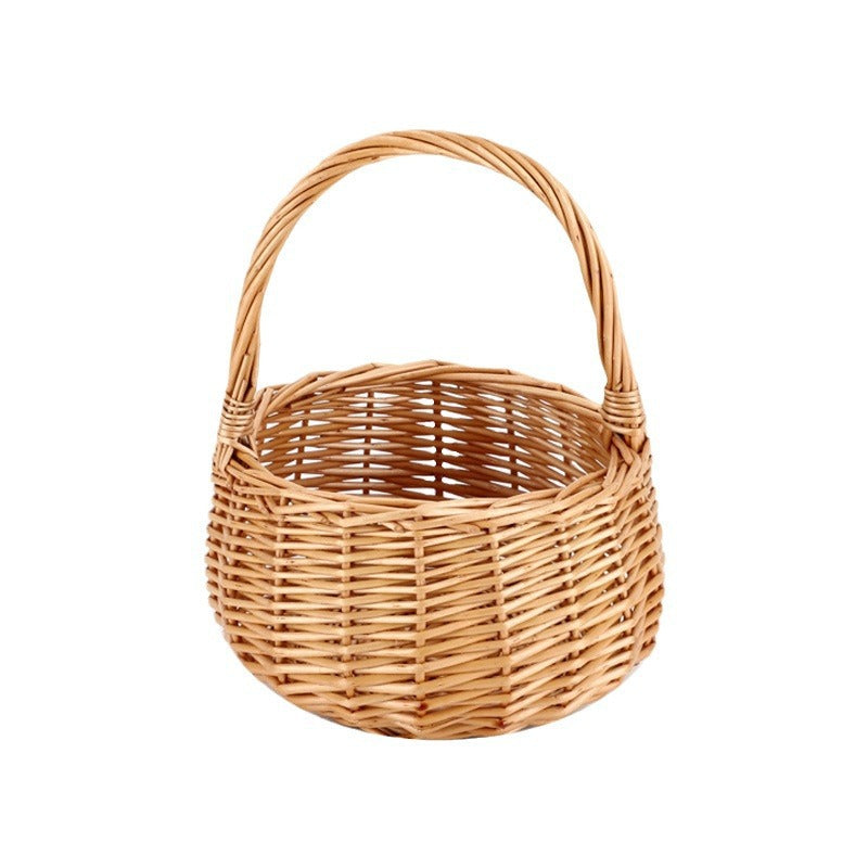 Handcrafted basket made of natural wicker Bowlift