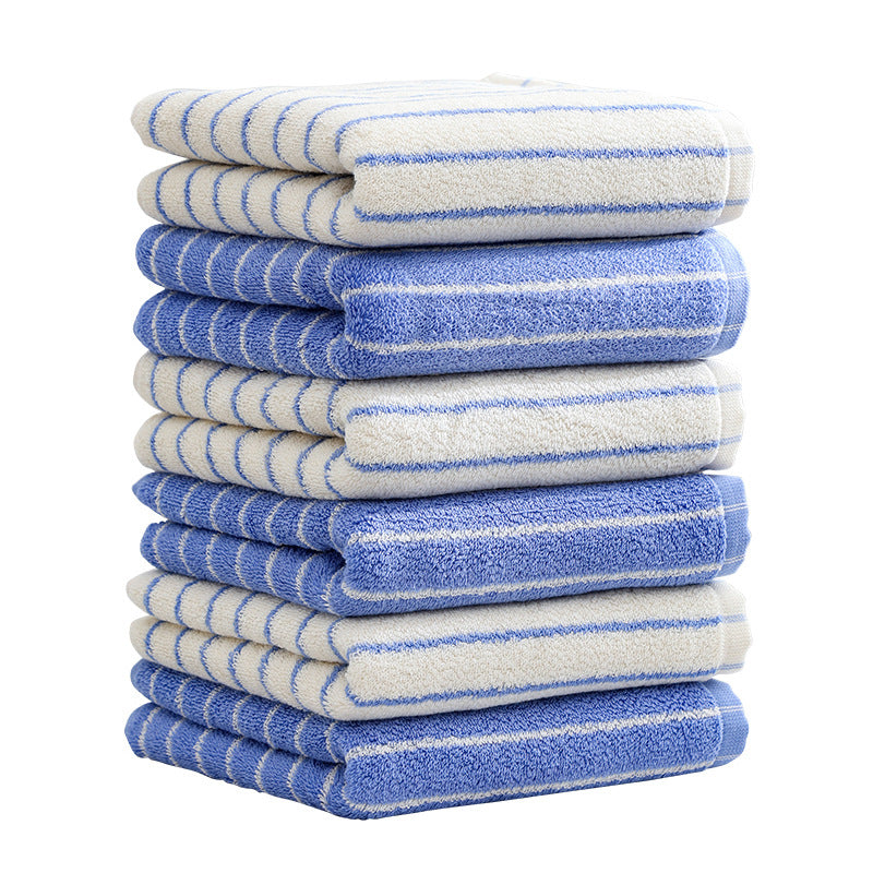 Women Elegant Terry Bath Towel with Striped Pattern Bowlift