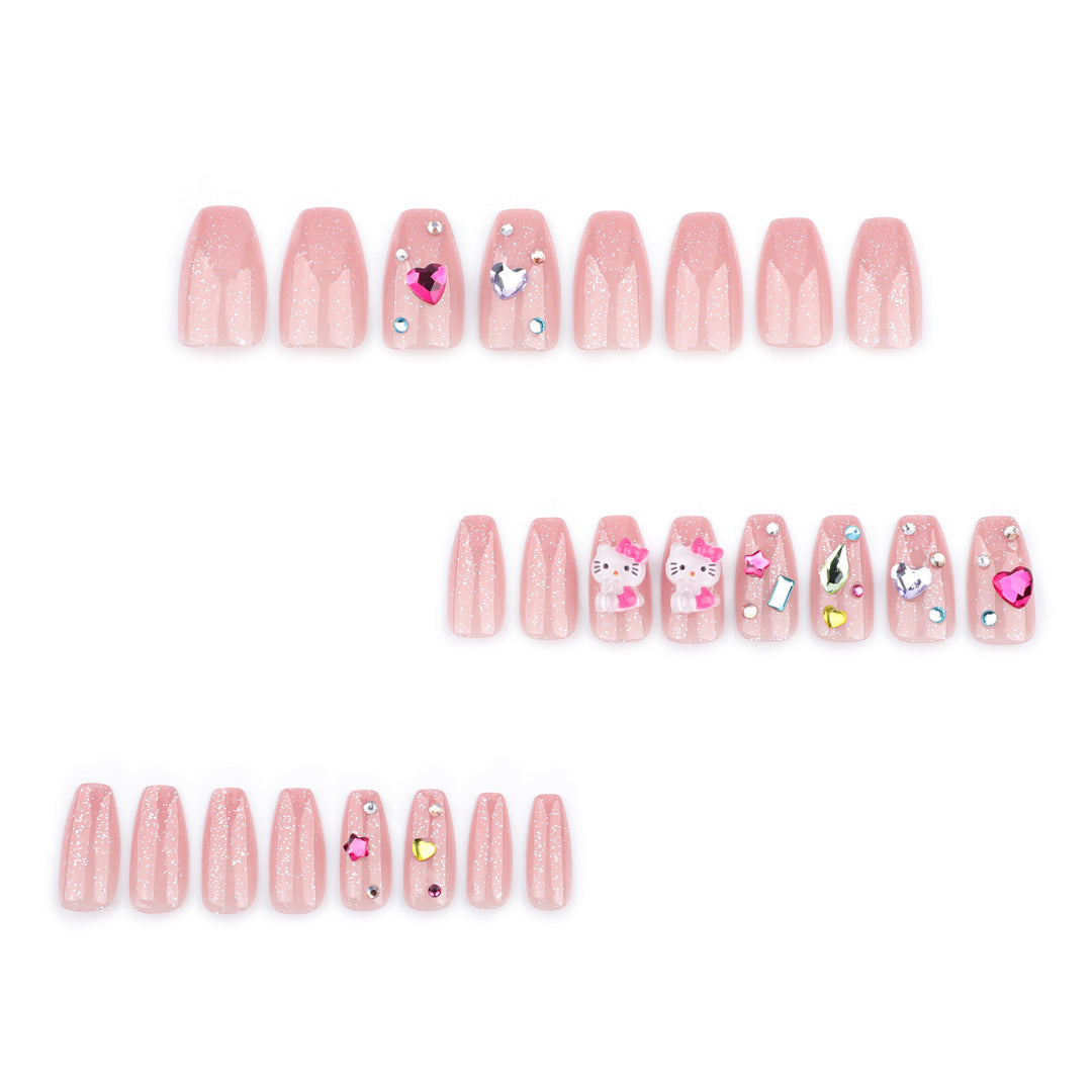 Artful Nail Art with Glitter and Motif Accents Bowlift