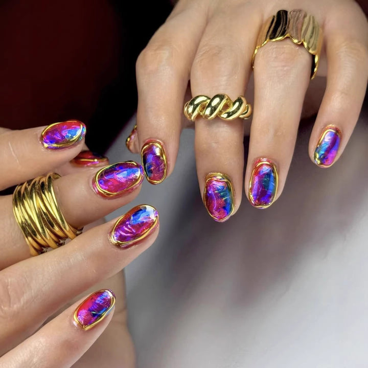 Creative nail design in painting style Bowlift