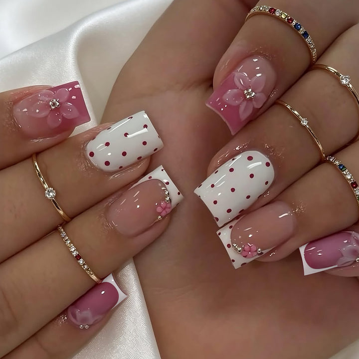 Decorative Floral Nail Art Bowlift