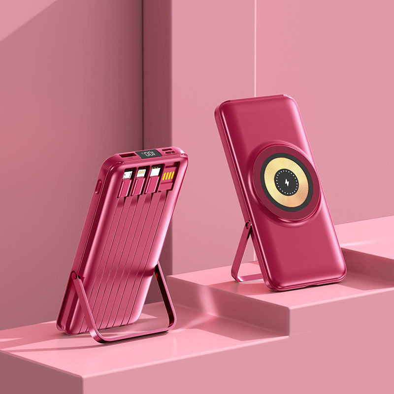 Portable power bank with wireless charging function Bowlift