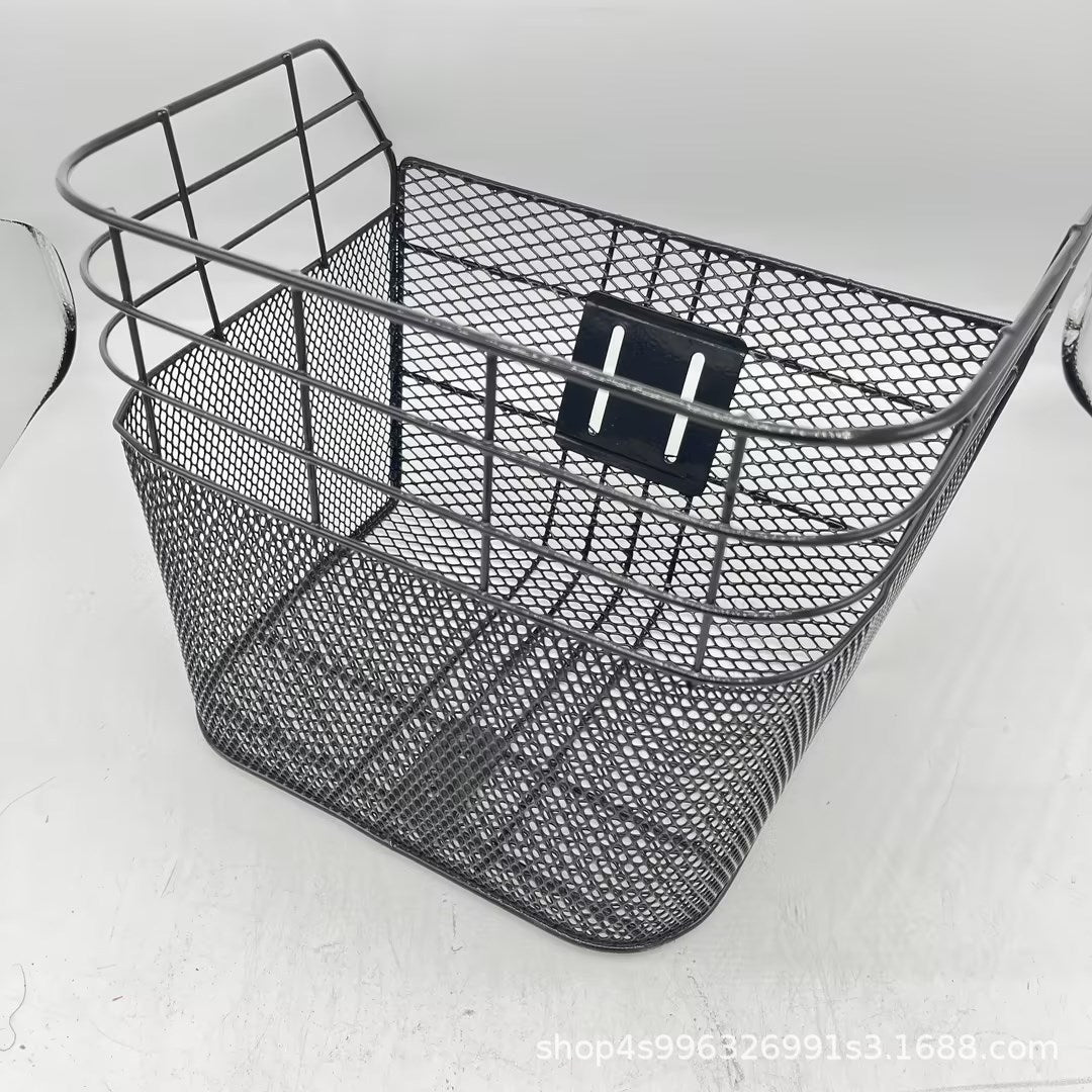removable mesh front bicycle basket with quick-release mount Bowlift