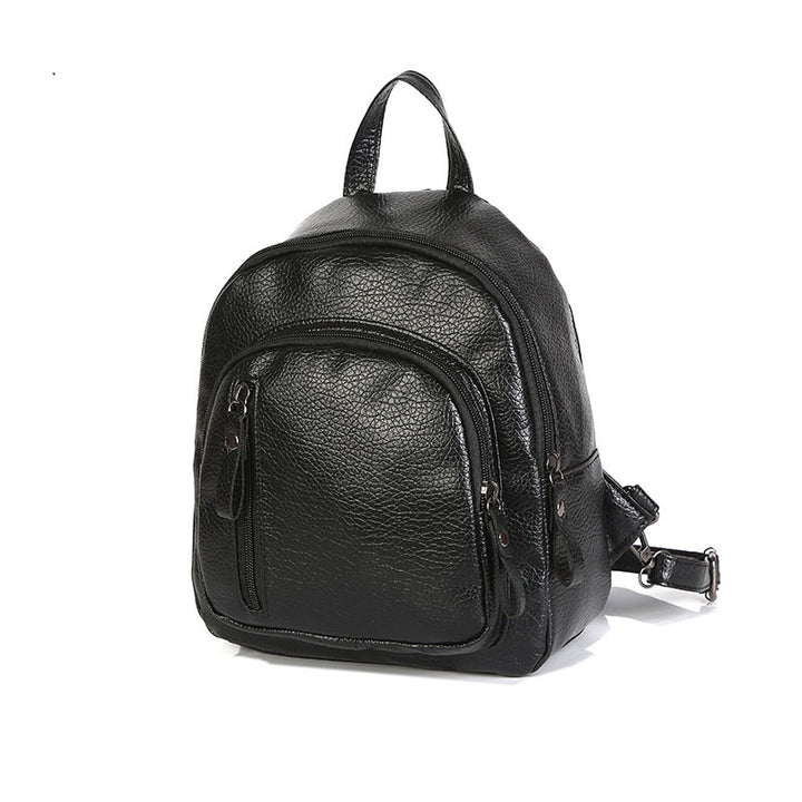 Stylish Leather Mini Backpack Bowlift