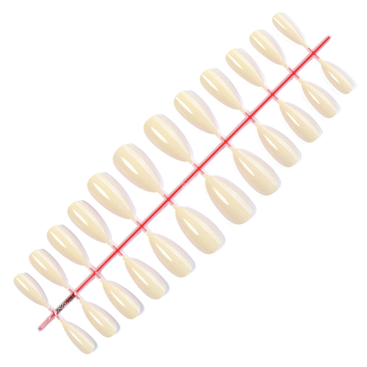 Artificial Nail Set with Innovative French Tip Bowlift
