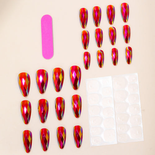 Artistic Faceted Nail Art Extensions Bowlift