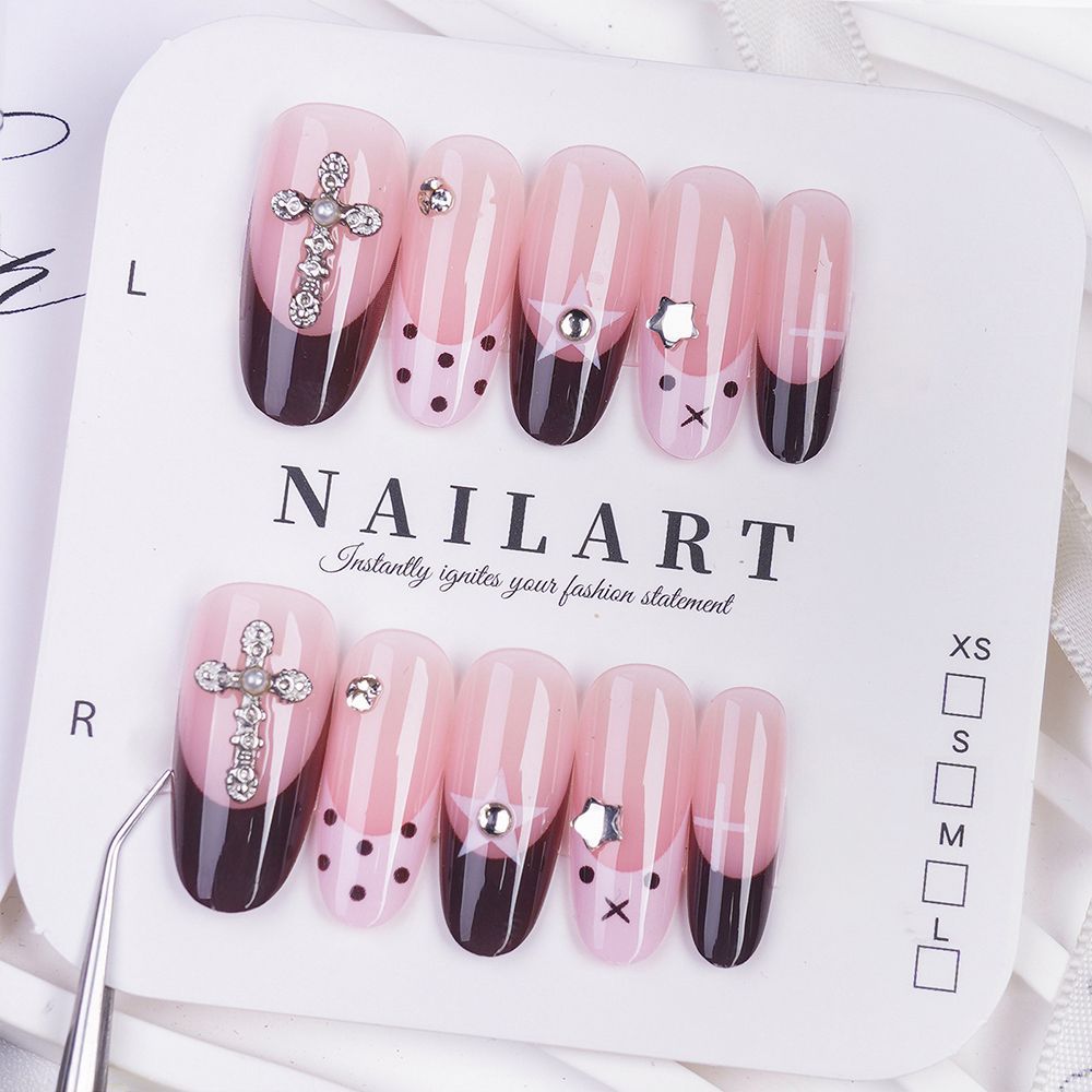 Creative Themed Press-On Nail Set Bowlift