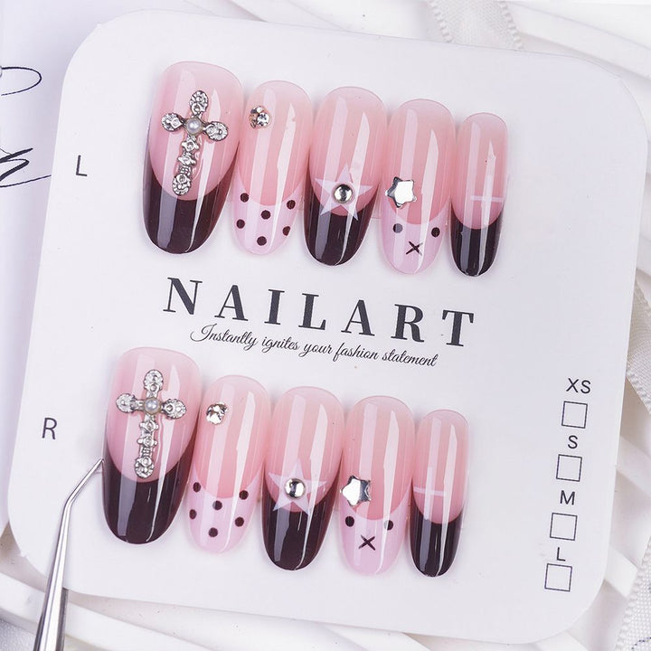 Creative Themed Press-On Nail Set Bowlift
