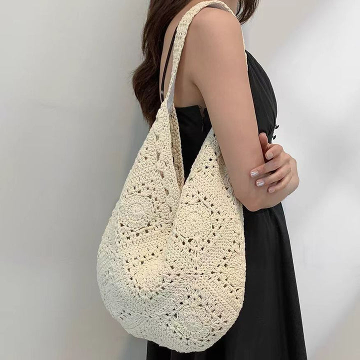 Natural and Hand-Knotted Casual Tote Bag Bowlift