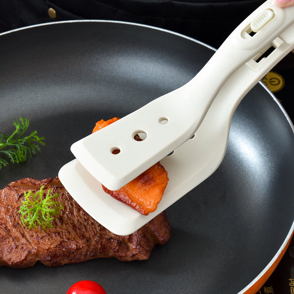 Ergonomic silicone spatula with stainless steel accents Bowlift