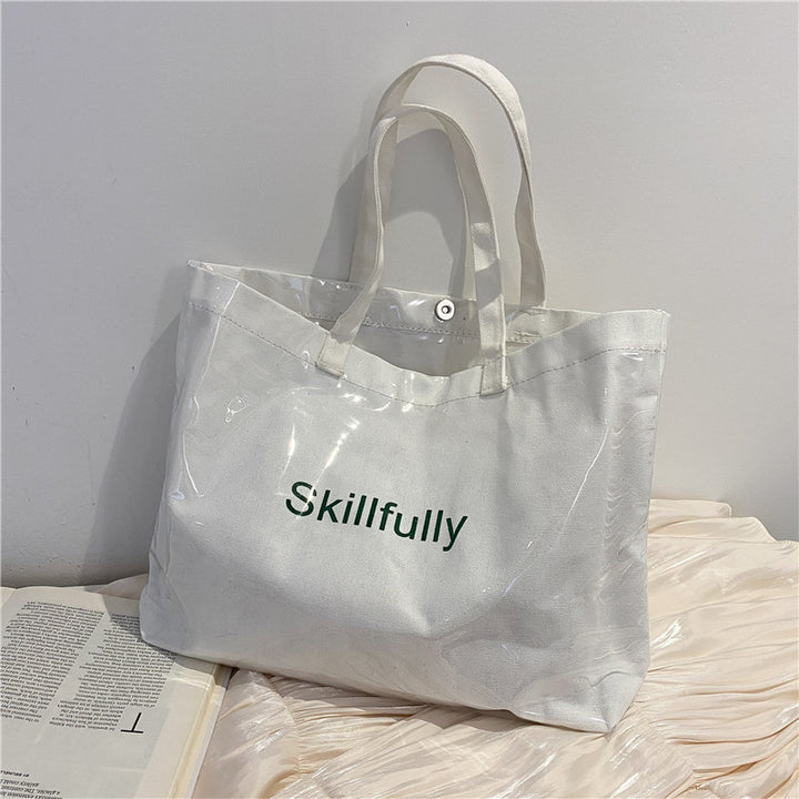 Sleek Transparent Shopping Tote