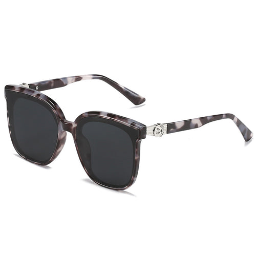 Oversized Square Frame Sunglasses with UV Protection Bowlift
