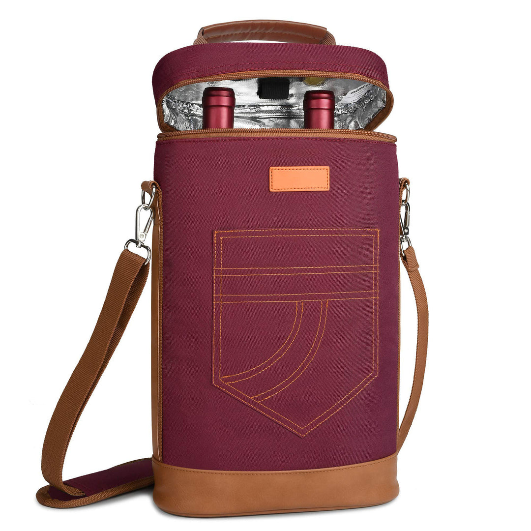 Unisex Insulated Bottle Transport Bag Bowlift