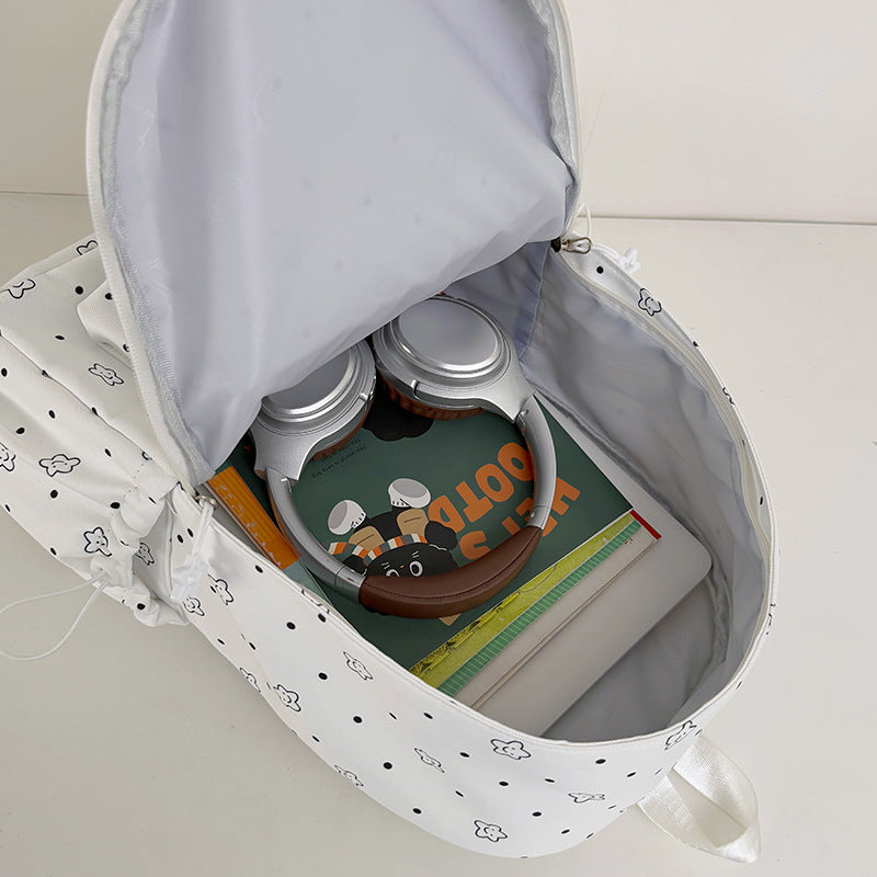 Floral Print Backpack Bowlift