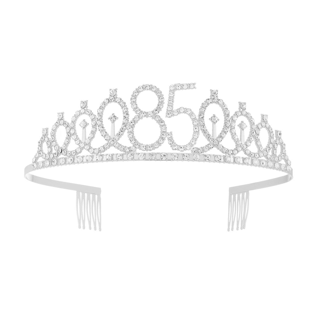 Women's Crystal-Embellished Tiara with Elegant Design Bowlift