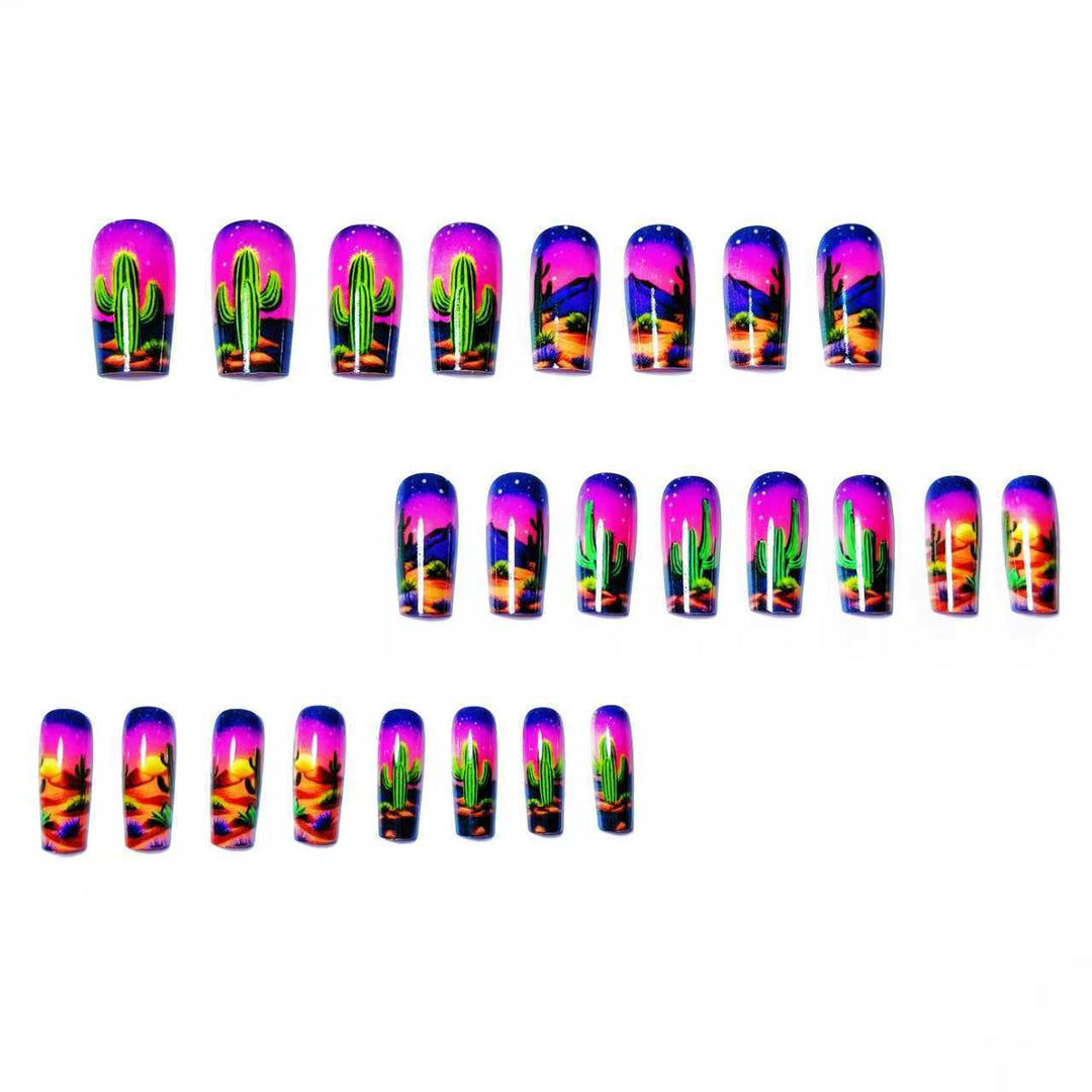 Artificial Nails in Desert Design Bowlift