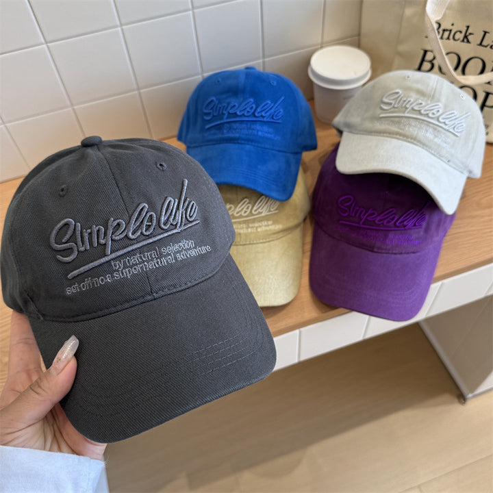 Women's Casual Soft Fabric Adjustable Baseball Cap Bowlift