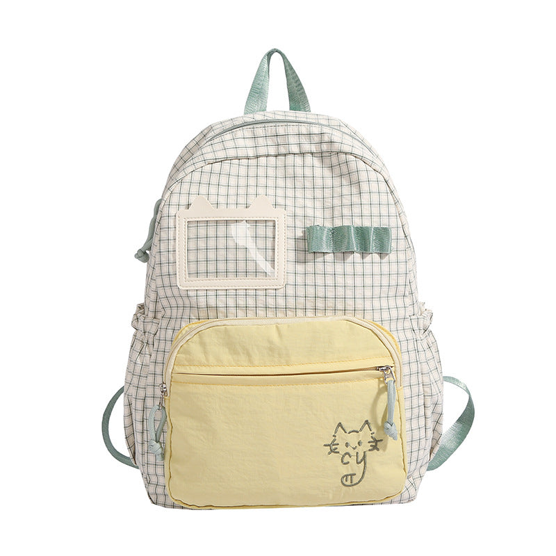 Cute Illustrated Cat Design Backpack Bowlift