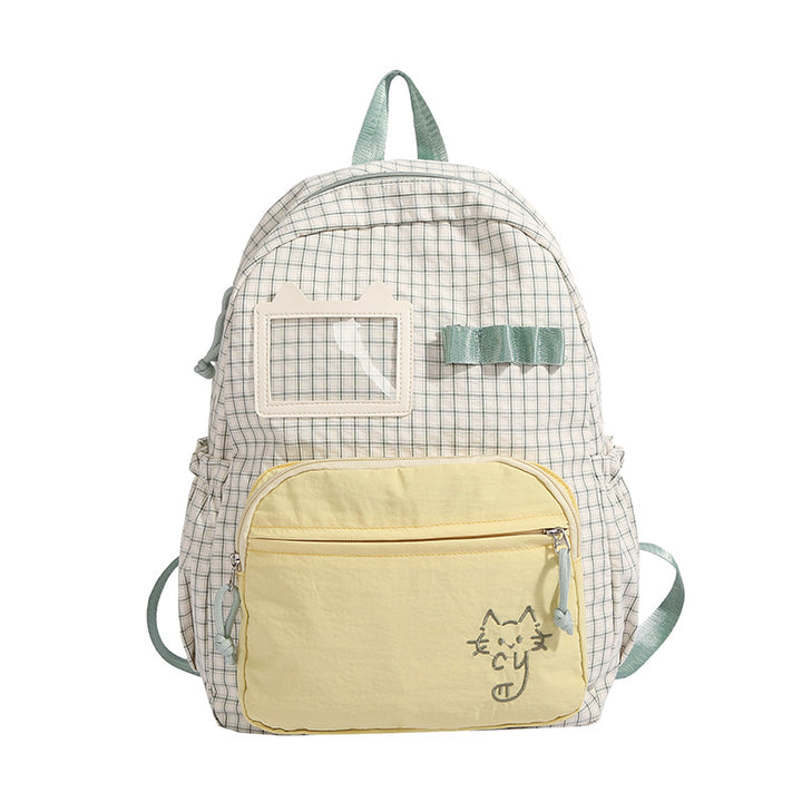 Cute Illustrated Cat Design Backpack Bowlift