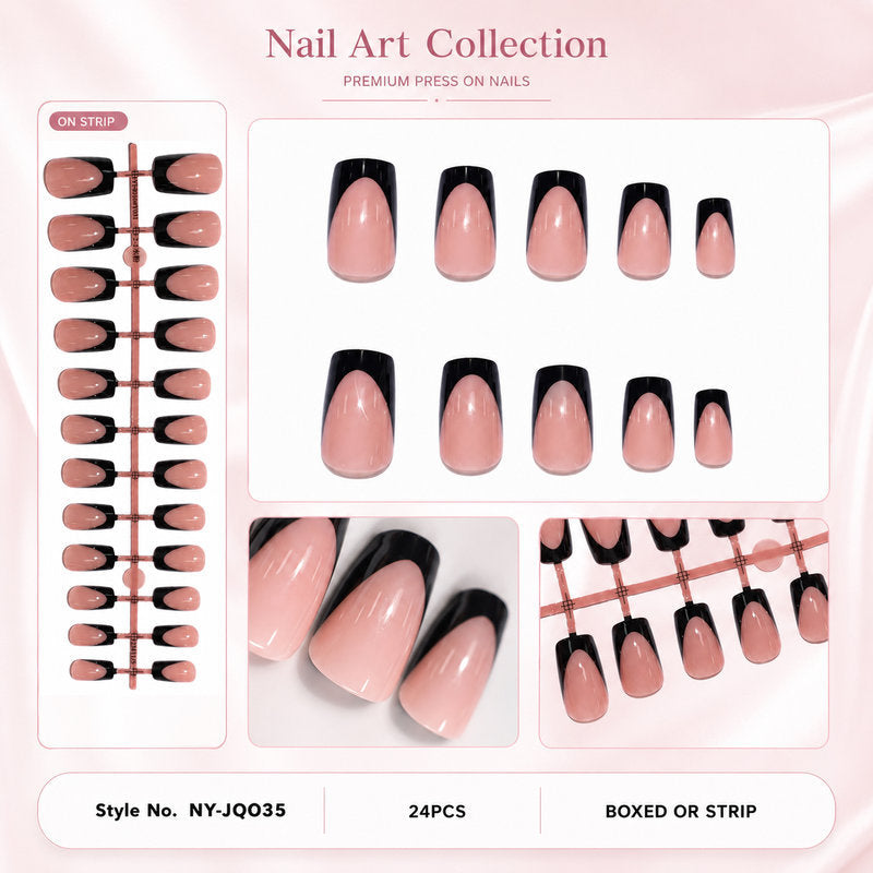 Premium Artificial Nails with Stylish Design Bowlift
