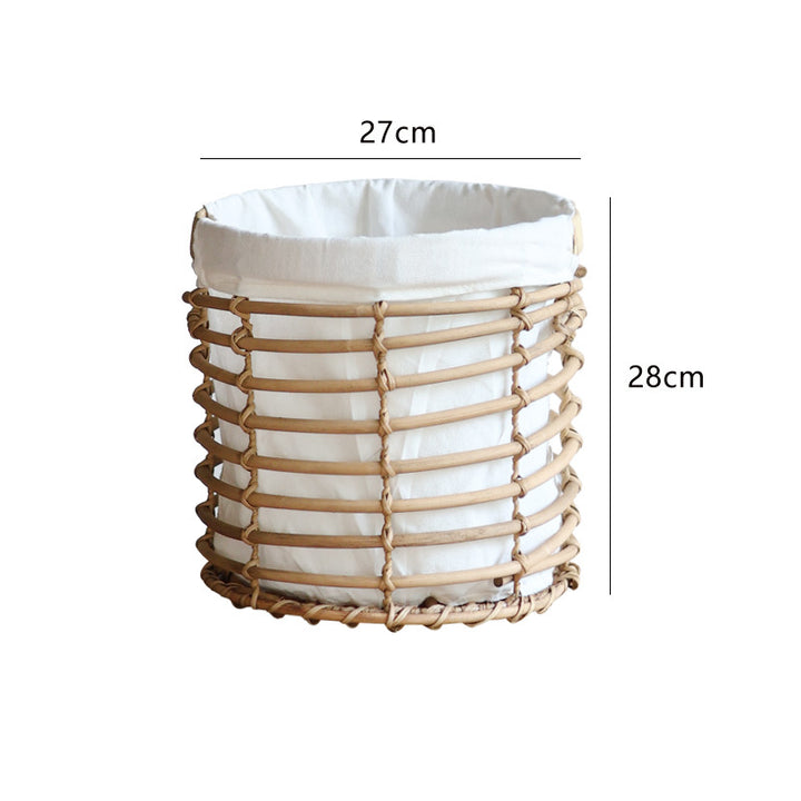 Decorative storage basket with fabric lining Bowlift